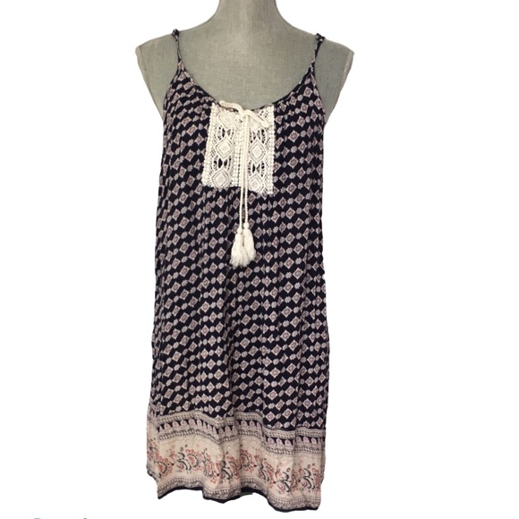 Streetwear Society Dresses & Skirts - STREETWEAR SOCIETY Blue Boho  Sundress M